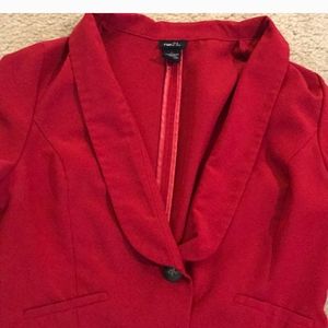 Juniors Dazzling Red Blazer Size L